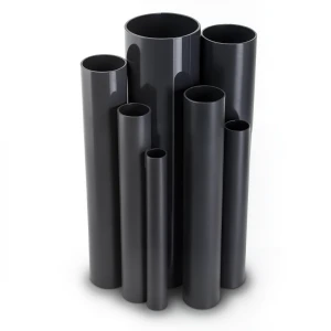 مواسير UPVC جدول 80 مقاس 6 إنش سمك 11 مم لون أسود