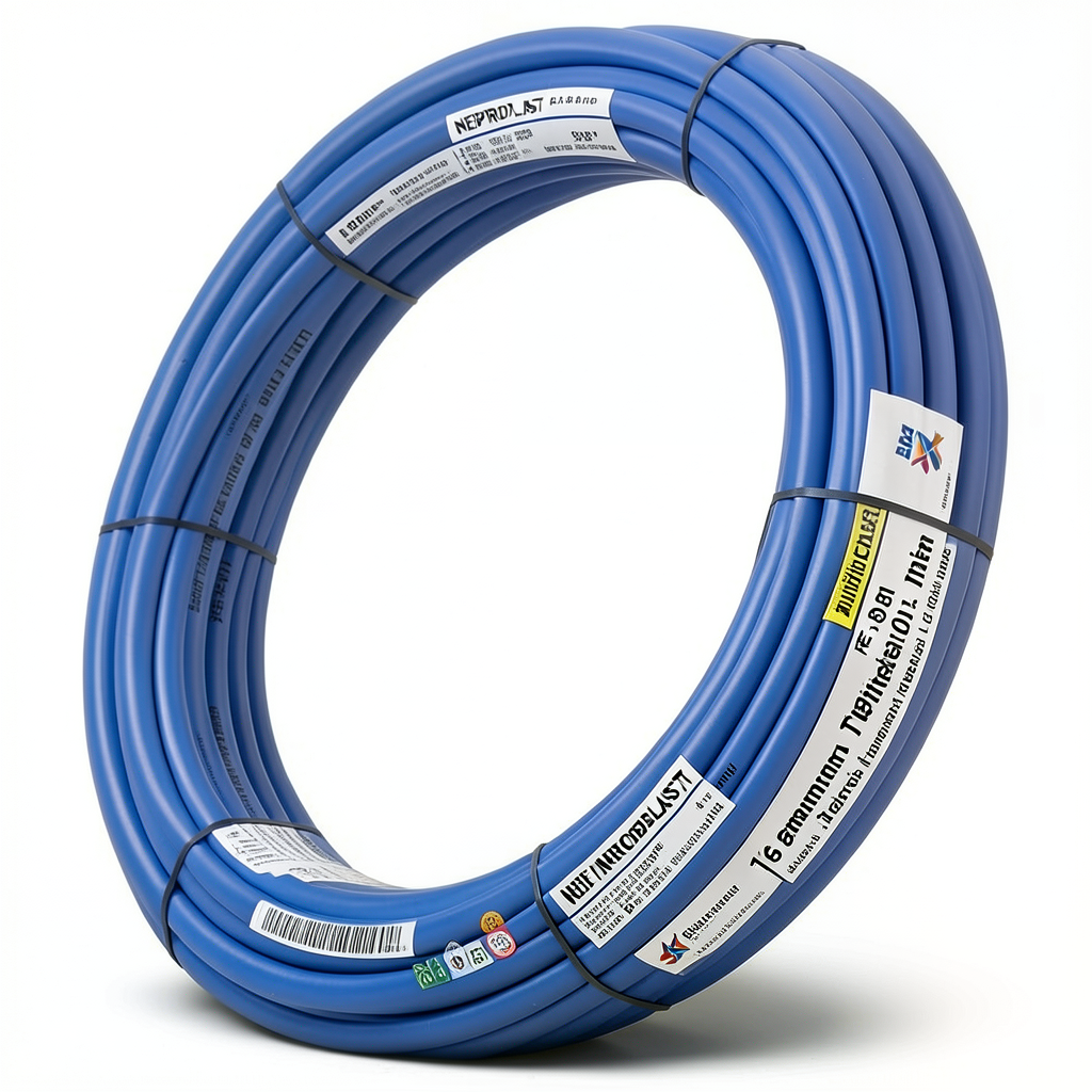 أنابيب HDPE PE 80 ضغط 16 بار قطر 90 مم سمك 10.1 مم لون أزرق | نيبروبلاست