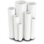 مواسير UPVC جدول 40 مقاس 8 إنش سمك 8.2 مم لون أبيض