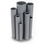 UPVC Pipes Schedule 40 Size 8 inch Thickness 8.2 mm Gray