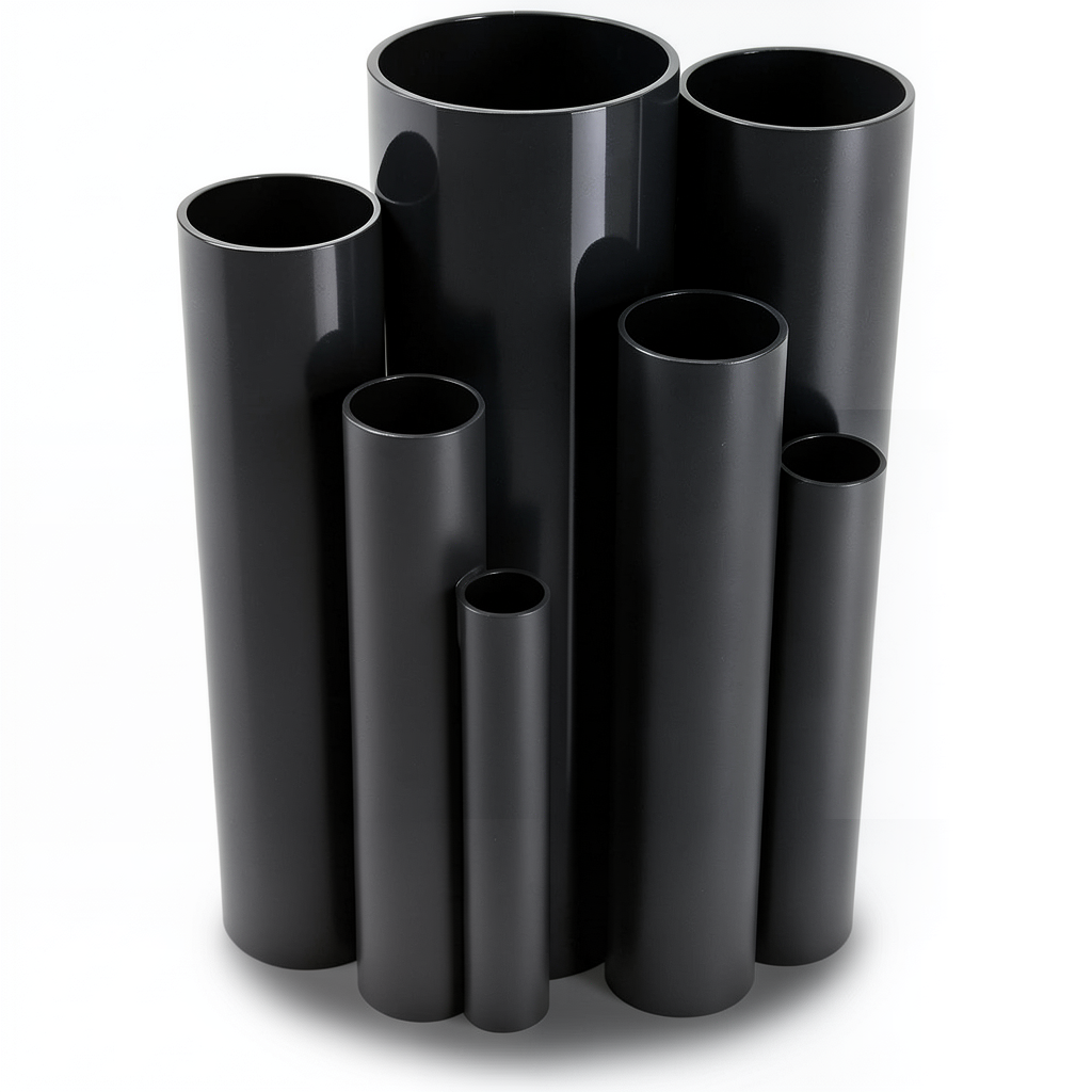 UPVC Pipes Schedule 40 Size 8 inch Thickness 8.2 mm Black Colour