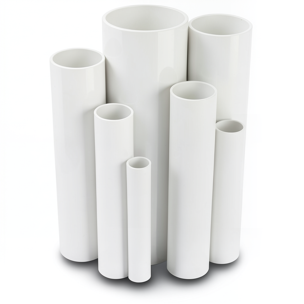 UPVC Pipes Schedule 80 Size 8 inch Thickness 12.7 mm White Colour