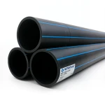 مواسير HDPE PE 100 ضغط 20 بار قطر خارجي 560 مم سمك 62.5 مم لون أسود | نيبروبلاست