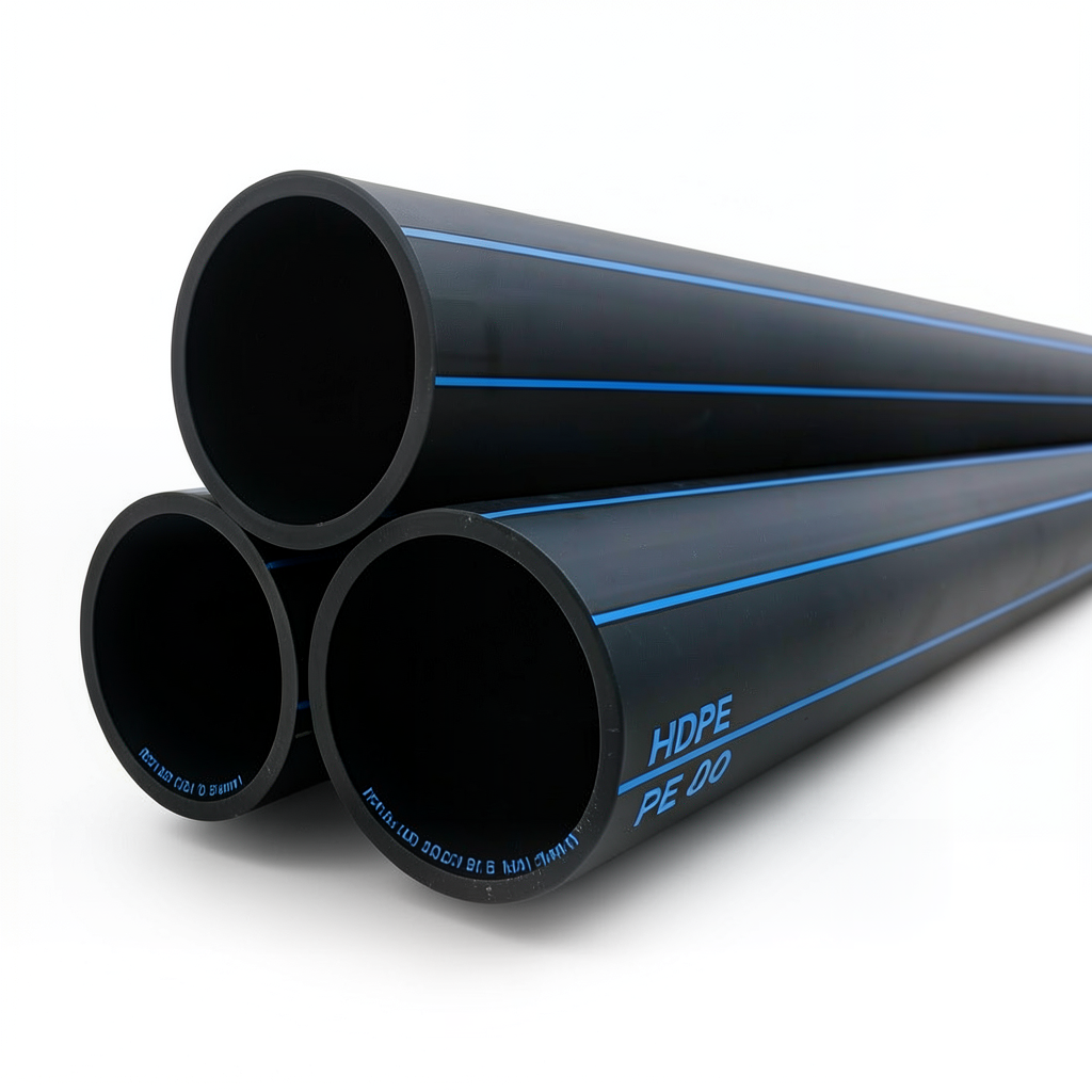 HDPE Pipes PE 100 20 Bar 450 mm OD 50.3 mm Thickness Black | NEPROPLAST