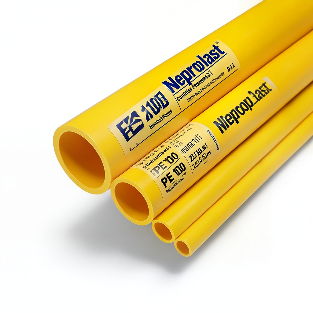 Neproplast HDPE Pipes PE 100 Nominal Pressure 20 Bar Outside Diameter 315 mm Thickness 35.2 mm Yellow | NEPROPLAST