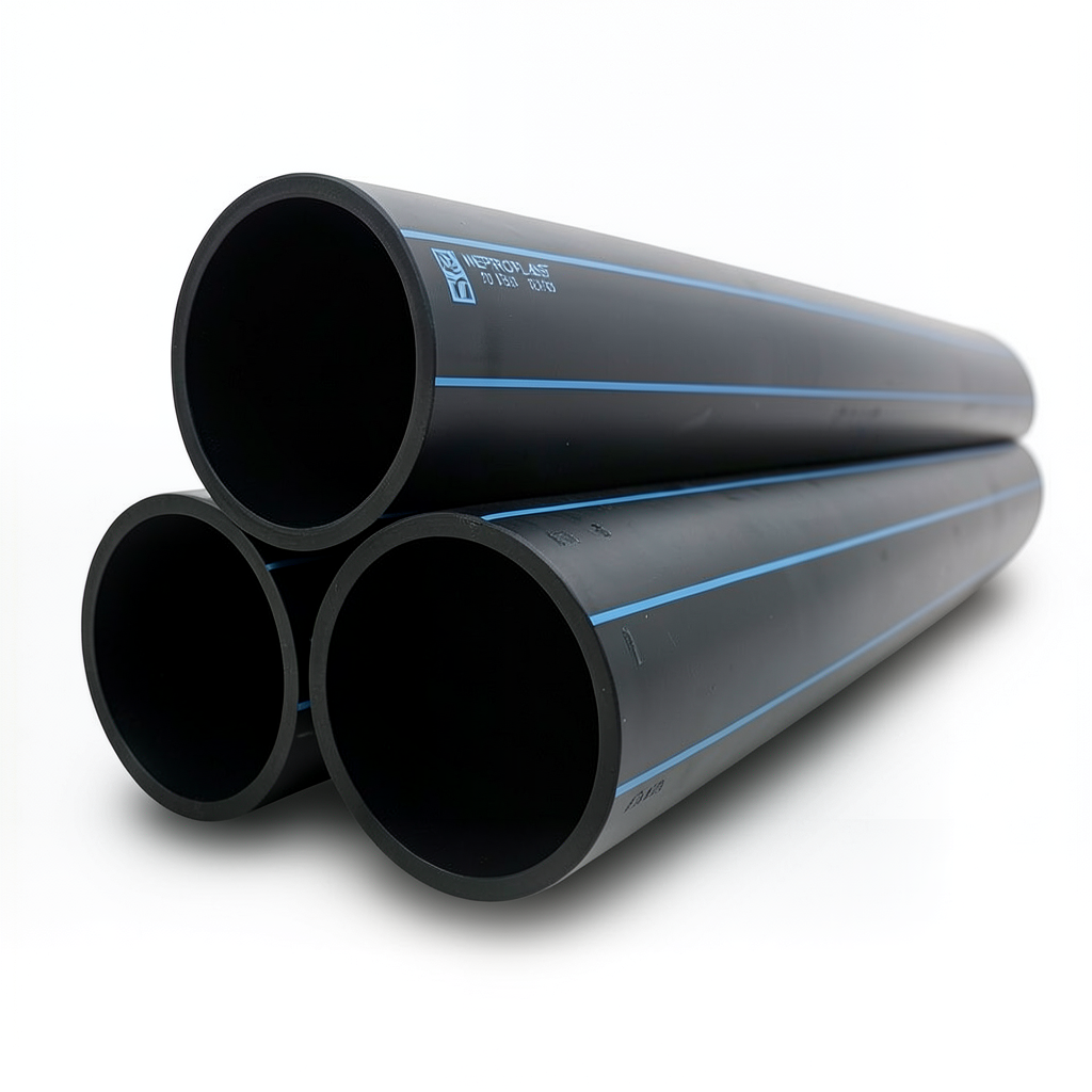 مواسير HDPE PE 100 ضغط اسمي 20 بار قطر خارجي 500 مم سمك 55.8 مم أسود | نيبروبلاست