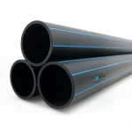 مواسير HDPE PE 80 ضغط 16 بار قطر 400 مم سمك 44.7 مم لون أسود | نيبروبلاست