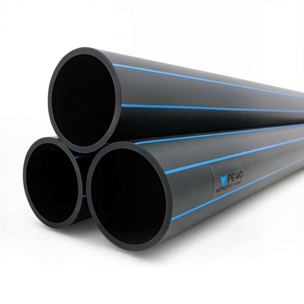مواسير HDPE PE 80 ضغط 16 بار قطر 400 مم سمك 44.7 مم لون أسود | نيبروبلاست