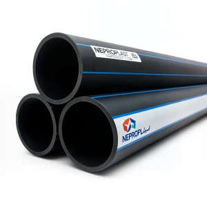 HDPE Pipes PE 80 Pressure 16 Bar Diameter 355 mm Thickness 39.7 mm Black | NEPROPLAST
