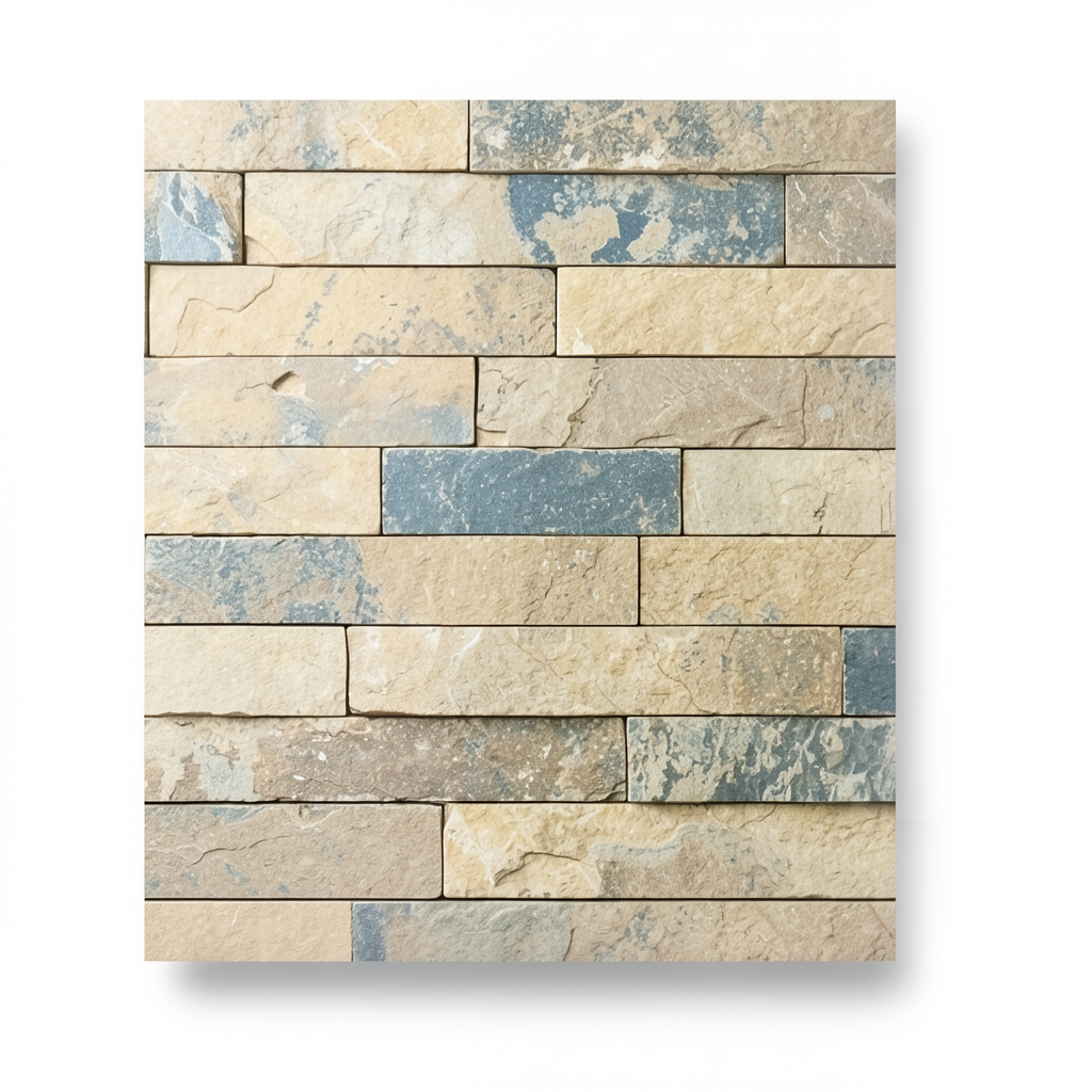 Stone Wallpaper Beige Color 10m x 0.53m, Model 475104