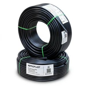 HDPE Pipes PE 100 Pressure 20 Bar Outside Diameter 90 mm Thickness 10.1 mm Black | NEPROPLAST