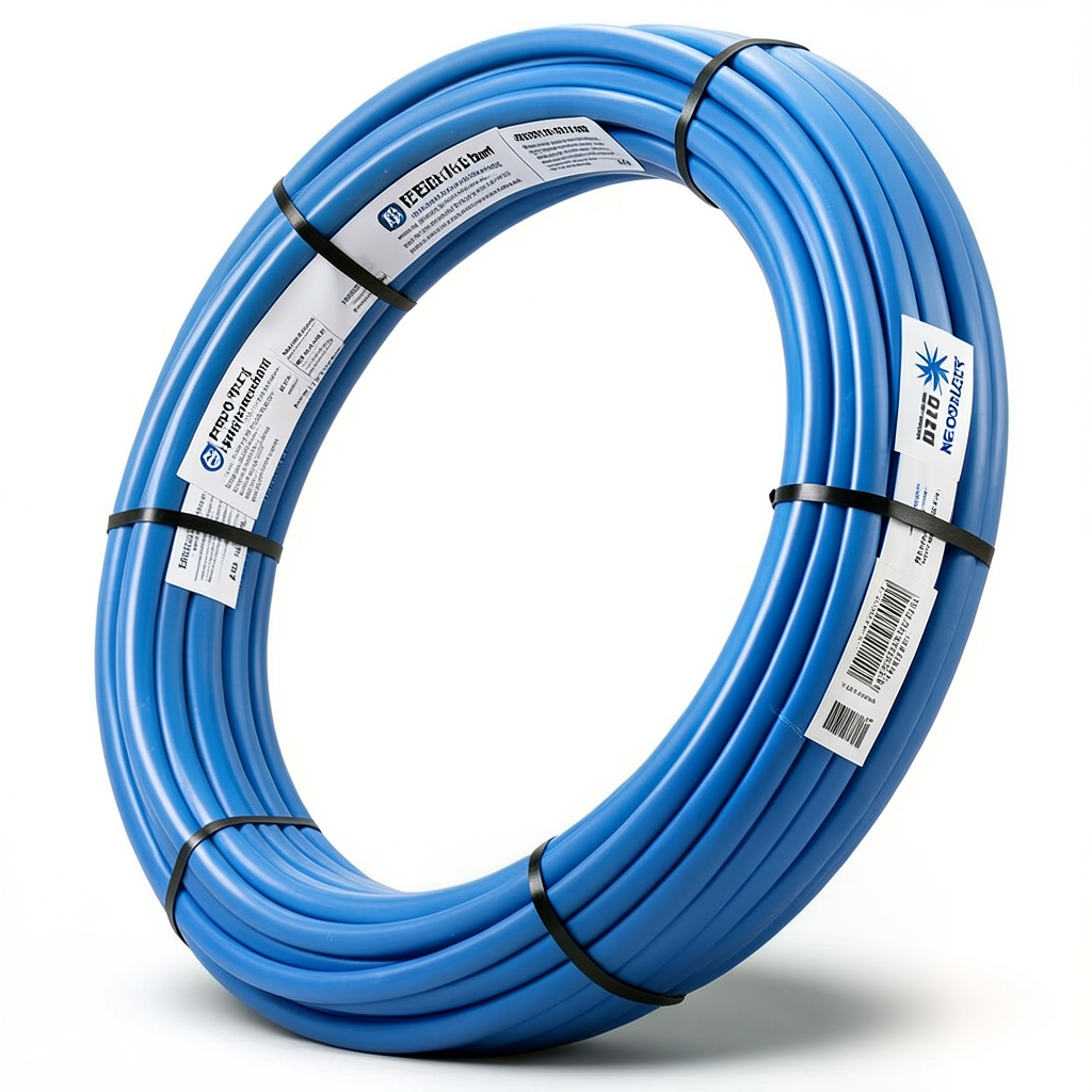 أنابيب HDPE PE 80 ضغط 16 بار قطر 90 مم سمك 10.1 مم لون أزرق | نيبروبلاست