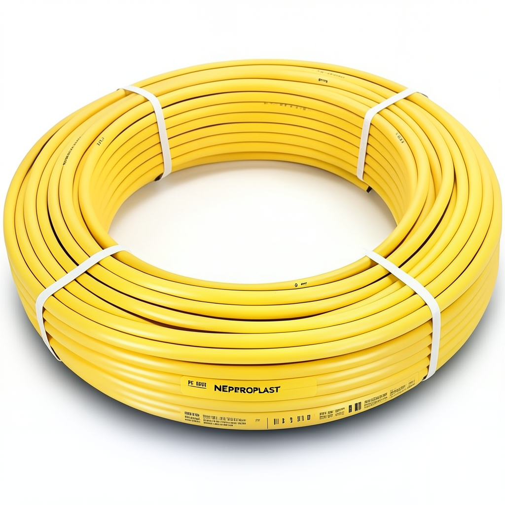 HDPE Pipes PE 100 Pressure 20 Bar Outside Diameter 90 mm Thickness 10.1 mm Yellow | NEPROPLAST
