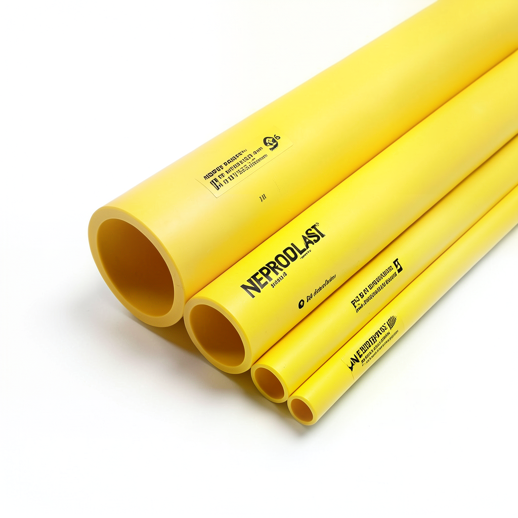 مواسير HDPE PE 100 ضغط 20 بار قطر 355 مم سمك 39.7 مم لون أصفر | نيبروبلاست
