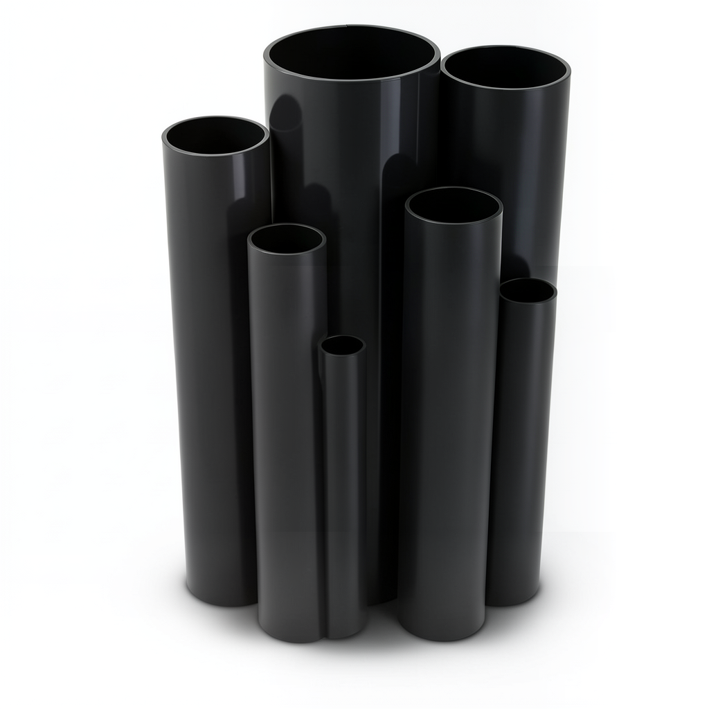 UPVC Pipes Schedule 80 Size 8 Inch Thickness 12.7 mm Black