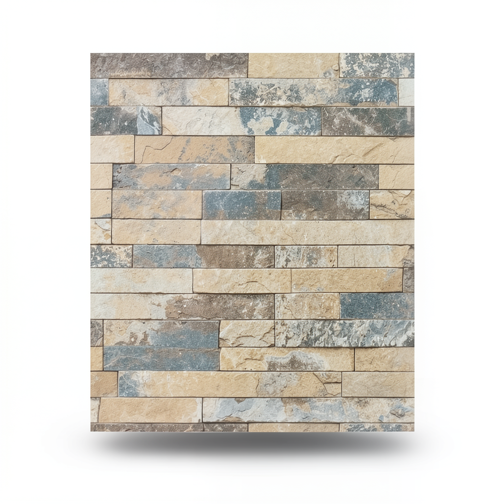 Stone Wallpaper Beige Color 10m x 0.53m, Model 475104