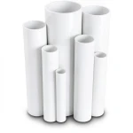 مواسير UPVC مقاس ¾ إنش سمك 1.98 مم ضغط 21.7 بار لون أبيض