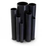 مواسير UPVC مقاس ¾ إنش ضغط اسمي 21.7 بار سمك 1.98 مم لون أسود