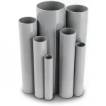 UPVC Pipes Nominal Pressure 21.7 Bar Size 1 inch Thickness 2.46 mm Gray