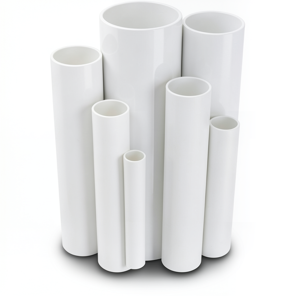 UPVC Pipes Nominal Pressure 21.7 Bar Size 1¼ inch Thickness 3.12 mm White Colour
