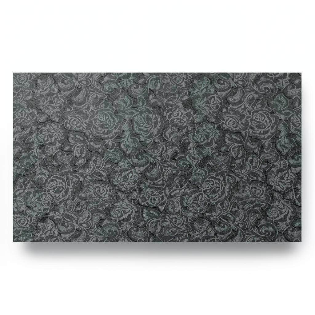 Patterned Wallpaper 10 m x 0.70 m Dark Gray, Model 14040