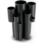 مواسير UPVC ضغط اسمي 21.7 بار مقاس ½ 1 إنش سمك 3.58 مم لون أسود