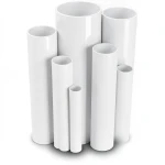 مواسير UPVC ضغط اسمي 8.6 بار مقاس ½ 1 إنش سمك 1.52 مم لون أبيض