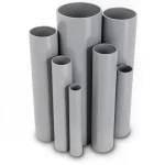 UPVC Pipes Schedule 80 Size 8 Inch Thickness 12.7 mm Gray