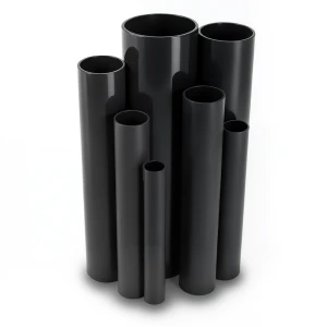 مواسير UPVC جدول 80 مقاس 8 إنش سمك 12.7 مم لون اسود
