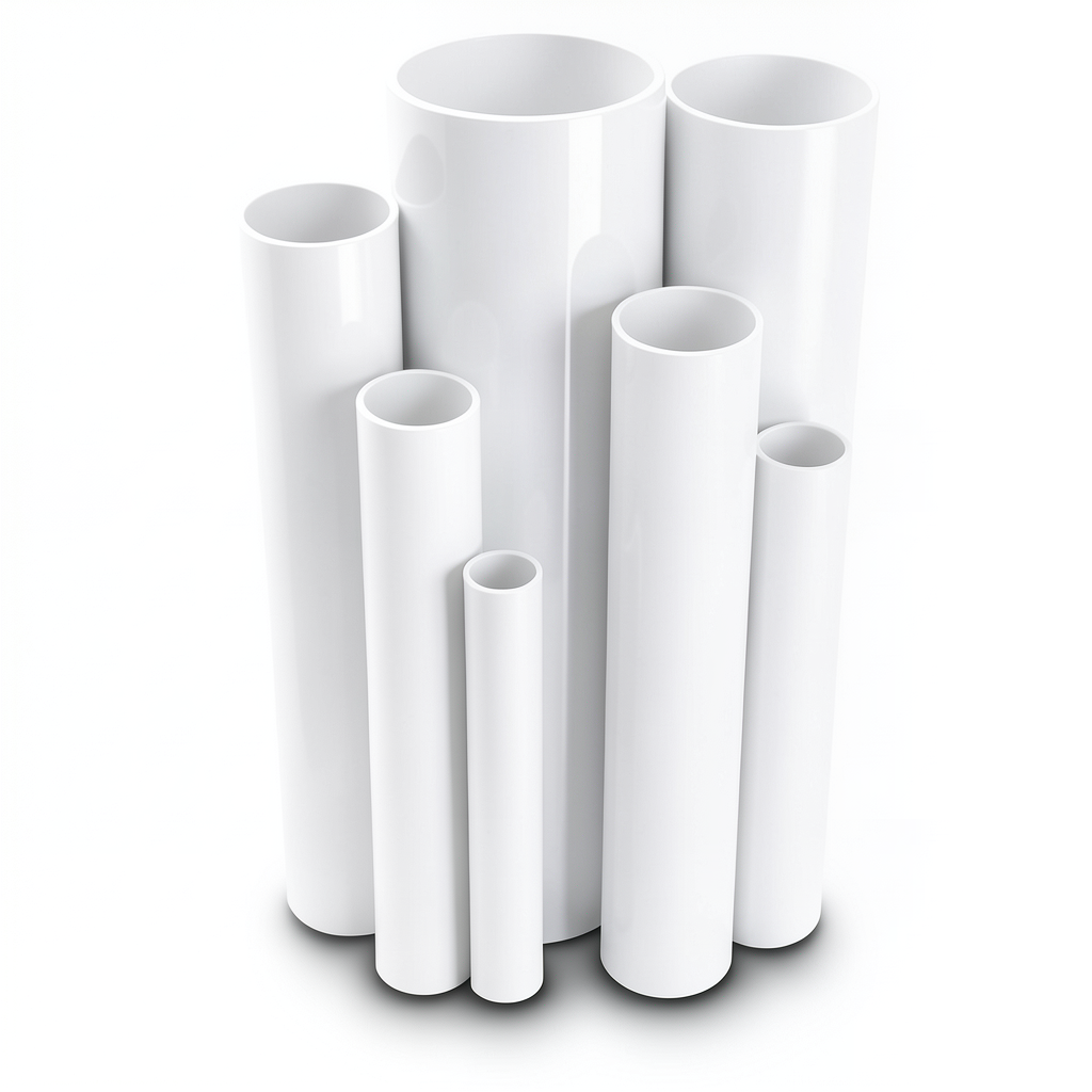 UPVC Pipes 21.7 Bar Pressure ½ inch Size 1.57 mm Thickness White