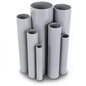 مواسير UPVC ضغط اسمي 21.7 بار مقاس ½ إنش سمك 1.57 مم لون رمادي