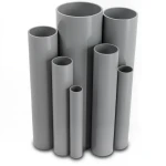 UPVC Pipes Nominal Pressure 21.7 Bar Size 1 ½ inch Thickness 3.58 mm Gray