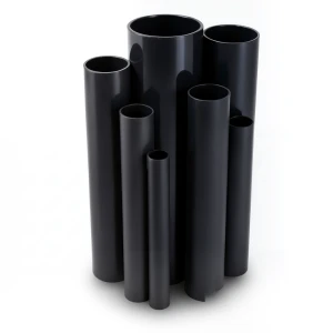 UPVC Pipes Nominal Pressure 21.7 Bar Size 1½ inch Thickness 3.58 mm Black