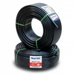 أنابيب HDPE نيبروبلاست PE 80 ضغط 12.5 بار قطر خارجي 110 مم سمك 10 مم لون اسود