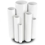 مواسير UPVC ضغط اسمي 8.6 بار مقاس ½ 1 إنش سمك 1.52 مم لون أبيض