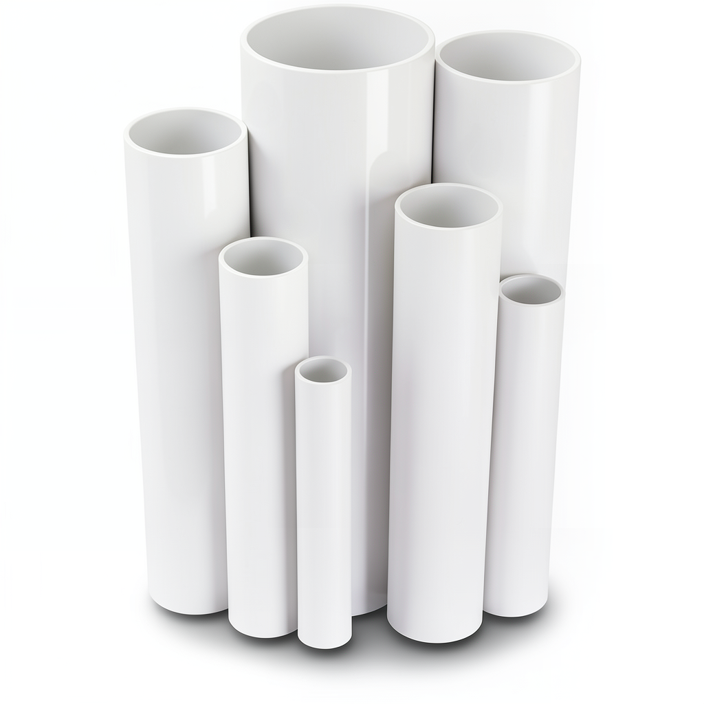 مواسير UPVC مقاس 1 إنش ضغط 21.7 بار سمك 2.46 مم لون أبيض