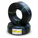 أنابيب HDPE نيبروبلاست PE 80 ضغط 12.5 بار قطر خارجي 125 مم سمك 11.4 مم لون اسود