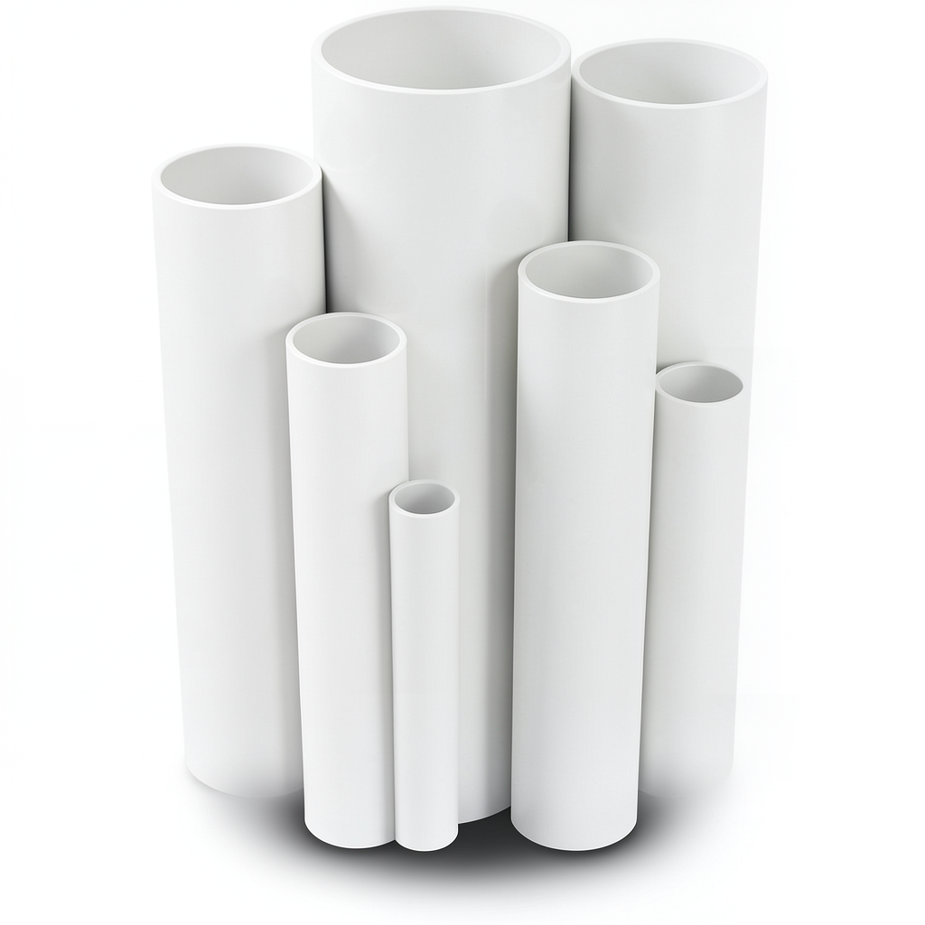 UPVC Pipes Nominal Pressure 8.6 Bar Size 1 ¼ inch Thickness 1.52 mm White