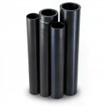 مواسير HDPE  نيبروبلاست PE 100 ضغط 6 بار قطر خارجي 200 مم سمك 7.3 مم لون اسود