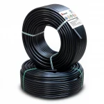 أنابيب HDPE نيبروبلاست PE 80 ضغط 12.5 بار قطر خارجي 90 مم سمك 8.2 مم لون اسود