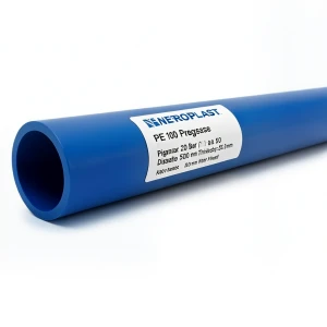 أنابيب HDPE PE 100 ضغط 20 بار قطر 500 مم سمك 55.8 مم أزرق | نيبروبلاست