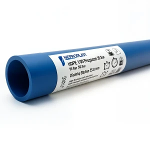 أنابيب HDPE PE 100 ضغط 20 بار قطر 500 مم سمك 55.8 مم أزرق | نيبروبلاست