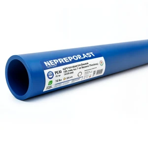 HDPE Pipes PE 80 16 Bar 400 mm Diameter 44.7 mm Thickness Blue | NEPROPLAST