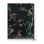 German Wall Decoration, black color, Leaf-patterned design, size 10 x 0.53 metres, model 10388-15