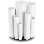 مواسير UPVC ضغط اسمي 11 بار مقاس ½ 1 إنش سمك 1.85 مم أبيض