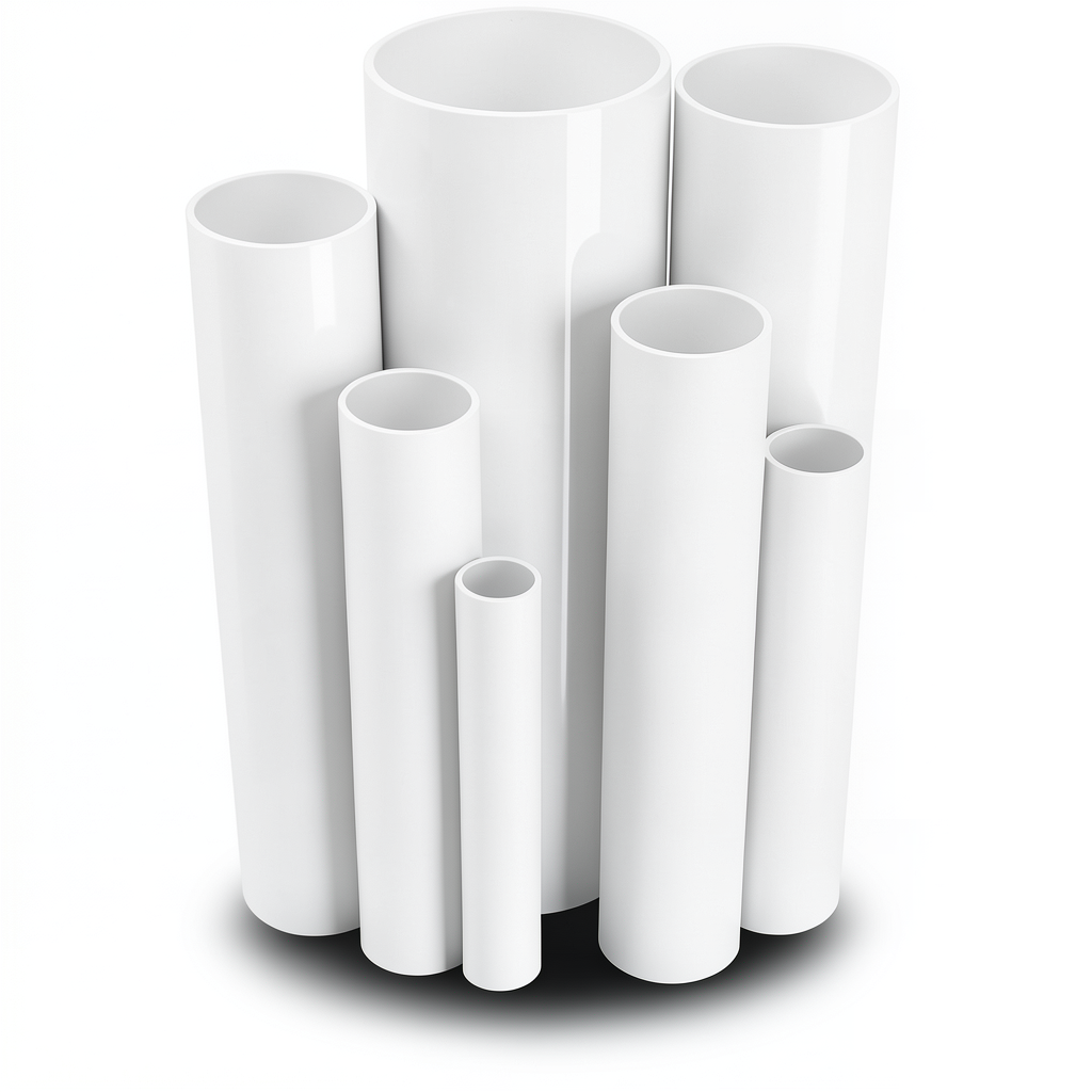 UPVC Pipes Nominal Pressure 11 Bar Size 1 ½ inch Thickness 1.85 mm White