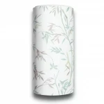 Leaf-patterned wallpaper, length 10 m, width 0.53 m, white color, model 10388-18
