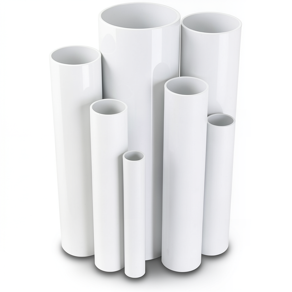 مواسير UPVC ضغط 13.8 بار مقاس ¾ إنش سمك 1.52 مم لون أبيض