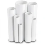 مواسير UPVC ضغط اسمي 17.2 بار مقاس ¼1 إنش سمك 2.49 مم لون أبيض