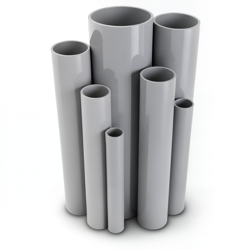 UPVC Pipes 1 ¼ inch Thickness 1.52 mm Pressure 8.6 Bar Gray
